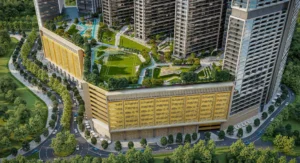 Sobha Central Dubaj – ogród i strefa rekreacyjna na dachu